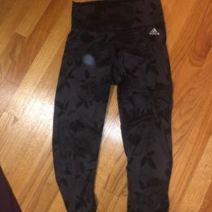 Adidas floral yoga pants
